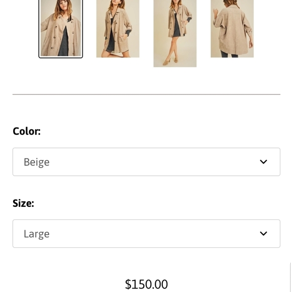 NWT RESET by Jane Oversized Jacket - Picture 5 of 9